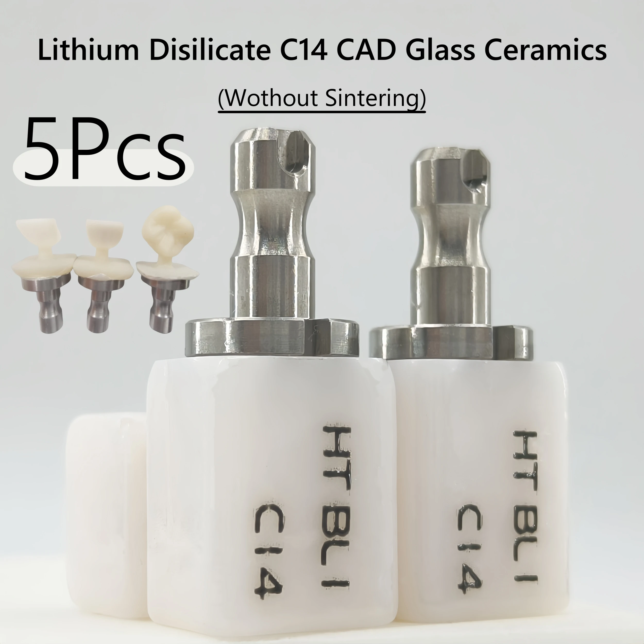 5 шт. блоки из дисиликата лития без спекания C14 HT/LT, стоматологические материалы, мгновенное восстановление, стекло, керамический шпон/подставка/накладка