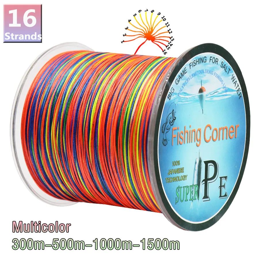 16 Strands Multicolor Multifilament Fishing Line 300M 500M 1000M 1500M PE Braided Fishing Rope Braid Wire 60LB-310LB - AliExpress 18 16 Strands Multicolor Multifilament Fishing Line 300M 500M 1000M 1500M PE Braided Fishing Rope Braid Wire 60LB-310LB - AliExpress 18