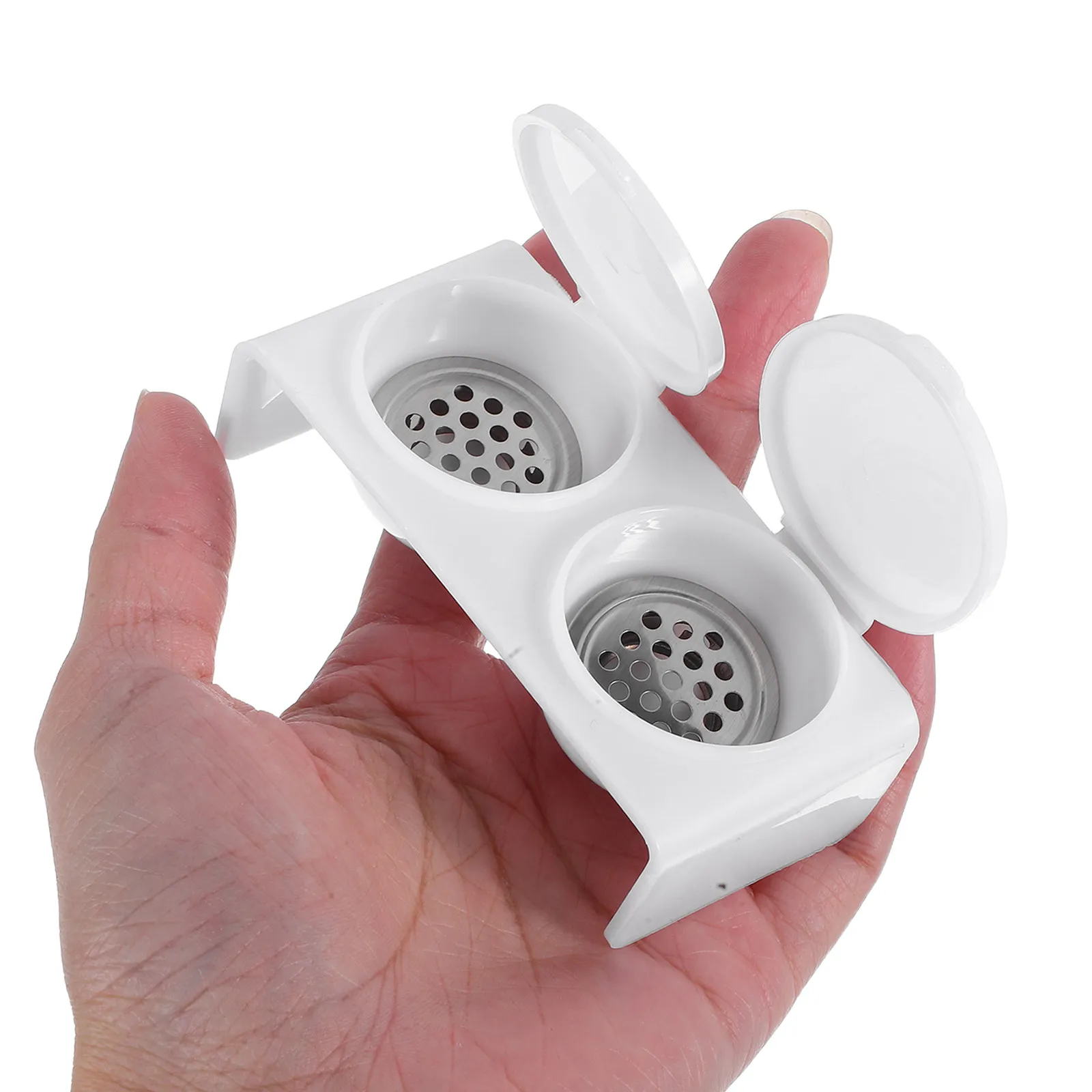 

Double Cup Nail Brush Cup Nail Art Bowl Soaking Dish Lid Acrylic Monomer Holder Dappen Dish for Acrylic Nails Manicure Tool