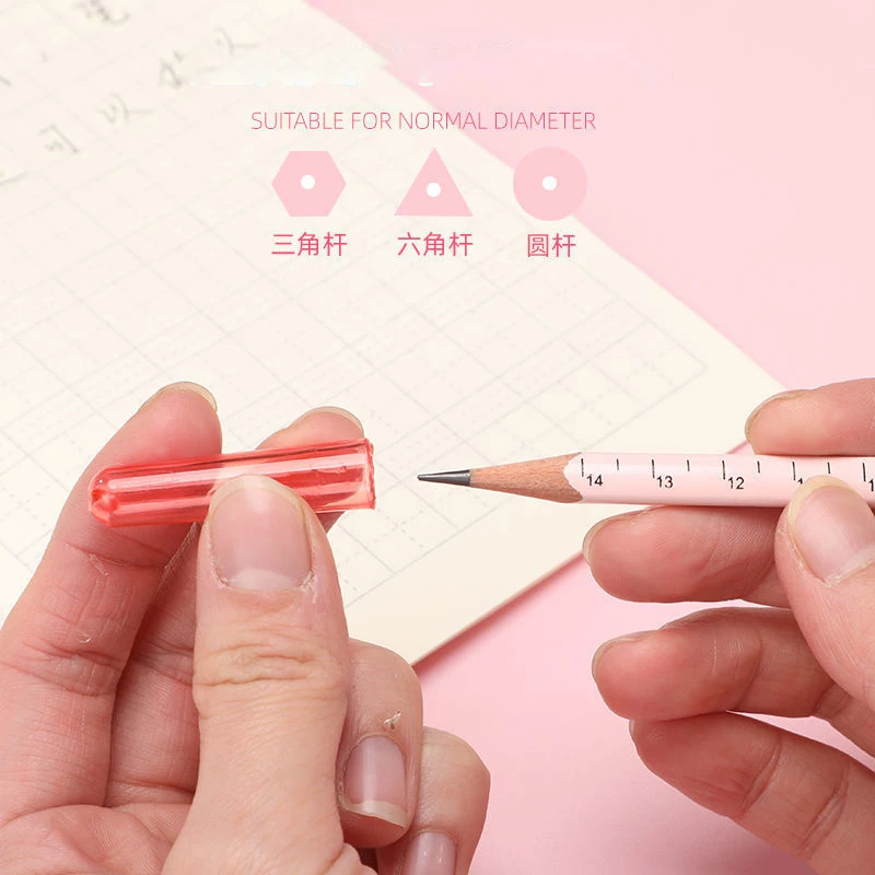 Candy Colored Pencil Cap Student Pencil Cap Plastic Fall-resistant Pen Cap Nib Protection Case