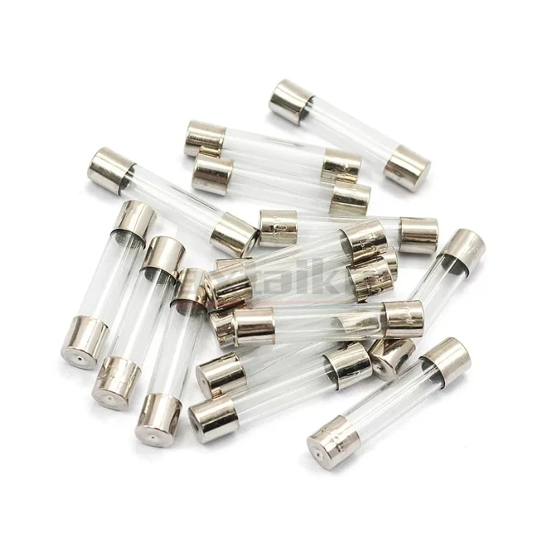 100PCS 5*20 6*30MM Glass Fuse Fast Fuse 250V F0.1A 0.2A 0.5A 1A 2A 3A 3.15A 4A 5A 6A 7A 8A 10A 12A 15A 20A 30A Quick Blow 5x20mm