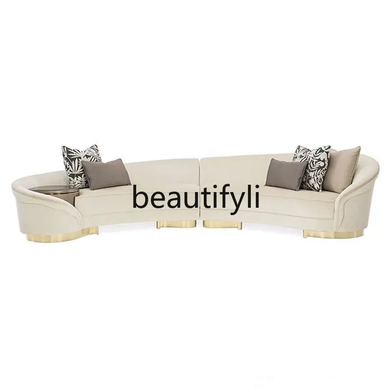 

American light luxury modern simple curved special-shaped personalized art sofa