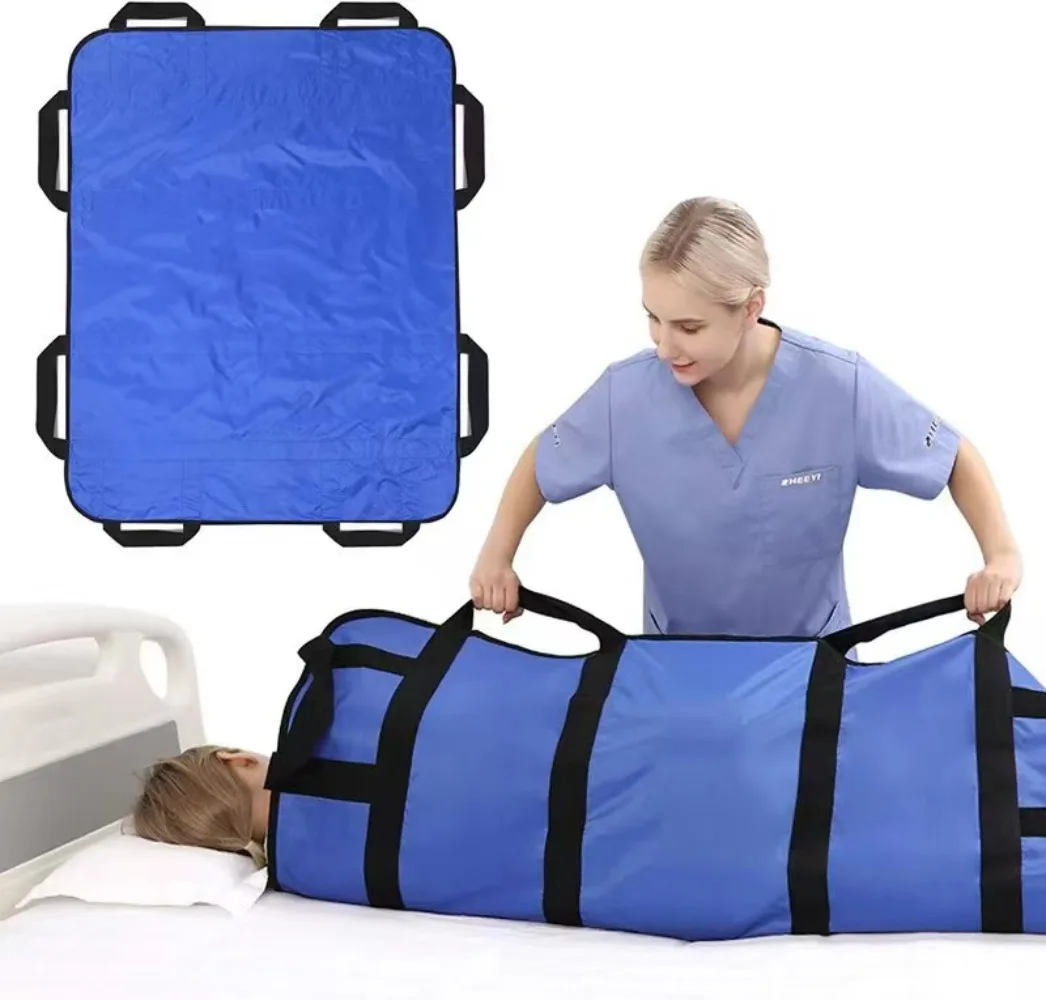 Multipurpose Elder Patient Transfer Sheet Aid Positioning Bed Pad Patient Care Carrying Belt Pad Turnover Waterproof Health Care