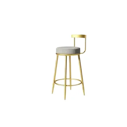 

Modern Design Simple Style Wooden bar Stool Chair Leather Seatback Wood High Leg Base Used for bar Pub Drinking Hall Cafe Coffee