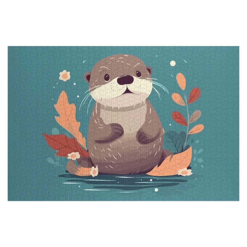 

Cute Otter Jigsaw Puzzle Christmas Gifts Photo Personalized Gifts Personalized Gift Married Wooden Decor Paintings Puzzle