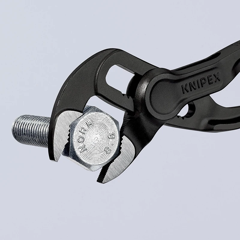 Imagem -05 - Knipex Mini Alicate da Bomba de Água Cobra xs Precisão com Uma só Pessoa Alicate de Tubo 11 Posições de Ajuste Rápido 87 00 100
