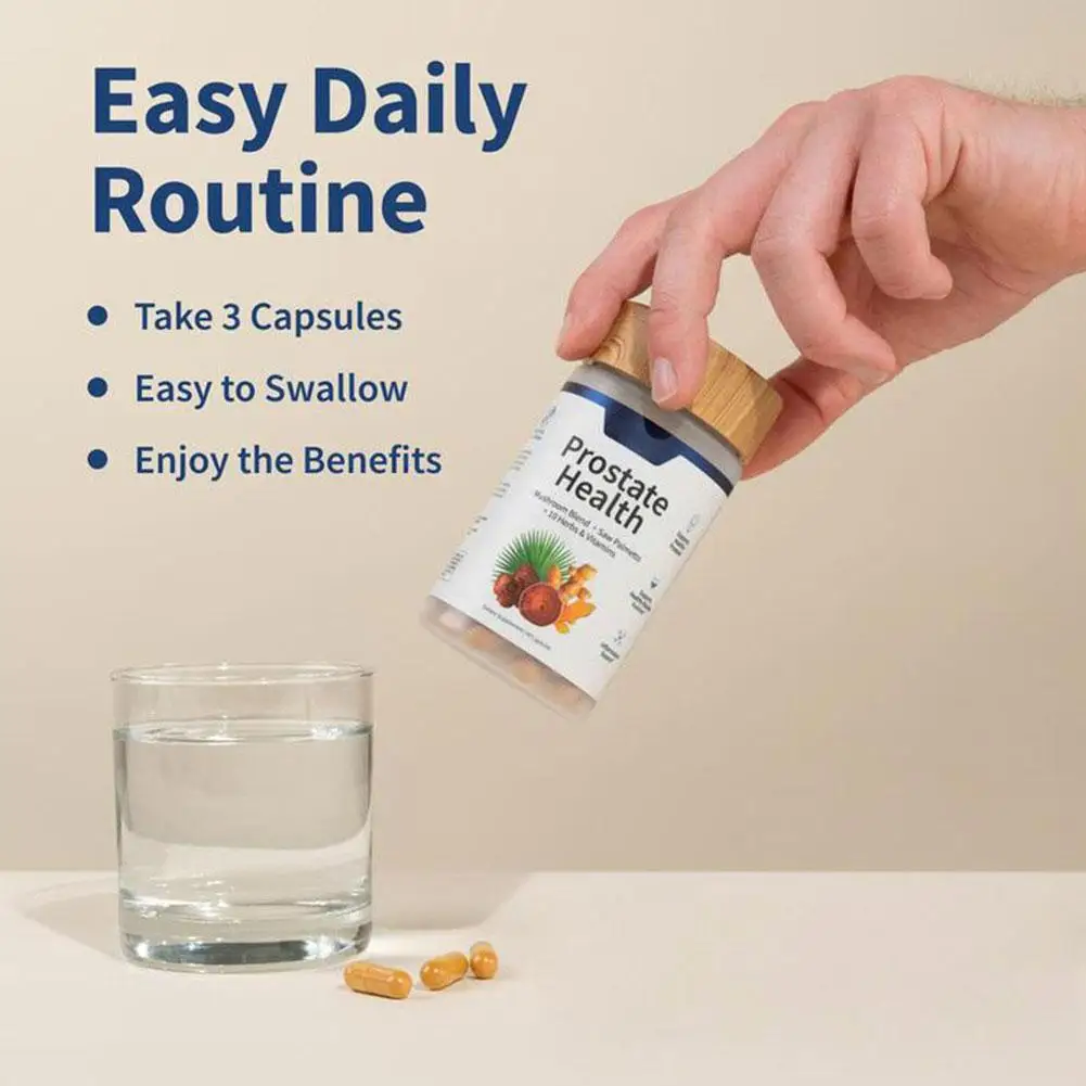 

Prostate Health Capsules, Supports Male Urinary Tract Health, Help Promote Prostate Health 30/60/90 Capsules Body Health Care
