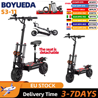 Boyueda S3-11 Electric Scooter 6000W Dual Motor 60V38Ah Large Battery 120KM Max Range High-Speed Commuter & Off-Road E-Scooter