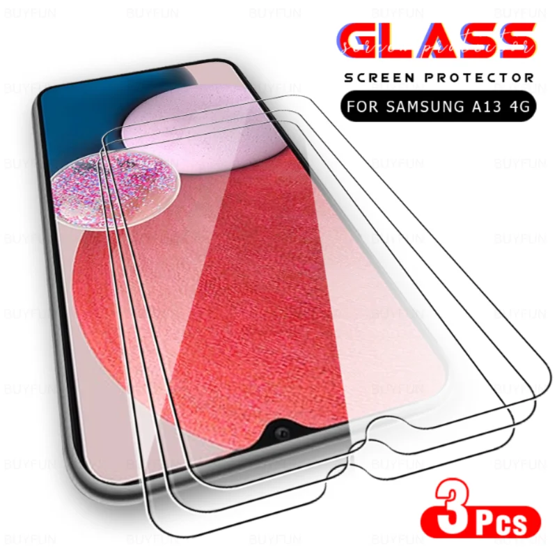 3pcs tempered glass for samsung galaxy a13 5g 4g a53 a73 a33 a23 a32 a52 M52 screen protector samsun a13 53 33 23 protect film