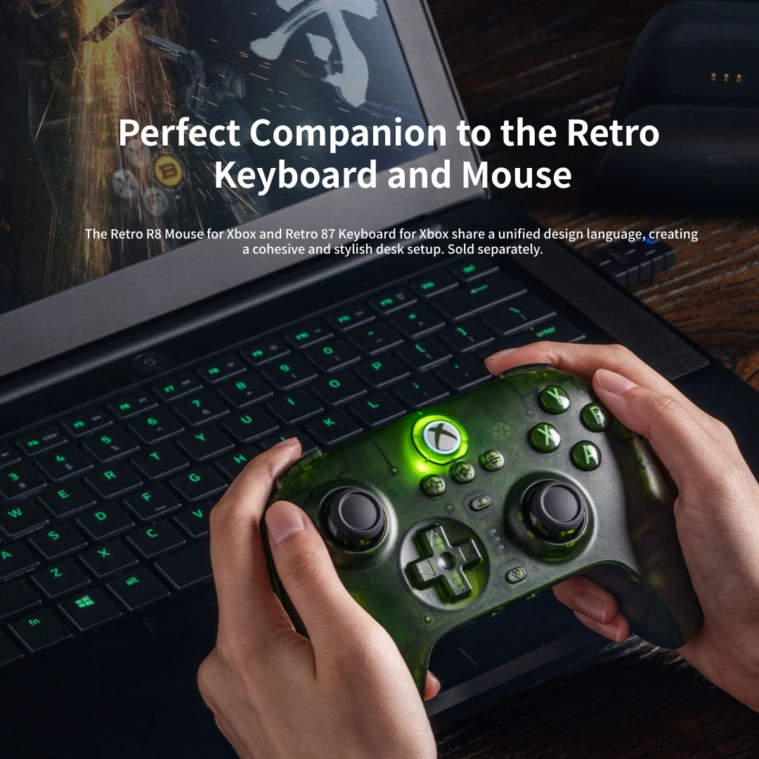8BitDo Ultimate 3-mode Game Controller Gamepad with Hall Effect Joystick for Xbox One,Xbox Series X/S,Windows 10 11,Android