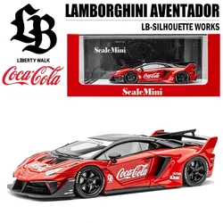 LIBERTY WALK 1/64 LAMBORGHINI AVENTADOR LB-SILHOUETTE WORK Alloy Toy Motor Vehicle Diecast Metal Model Gift