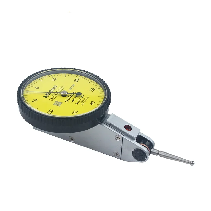 Mitutoyo 513-404 Dial Indicator 0-0.8mm 0.01mm Level Gauge Scale Precision Metric Dovetail Rails Indicator Measuring Hand Tools