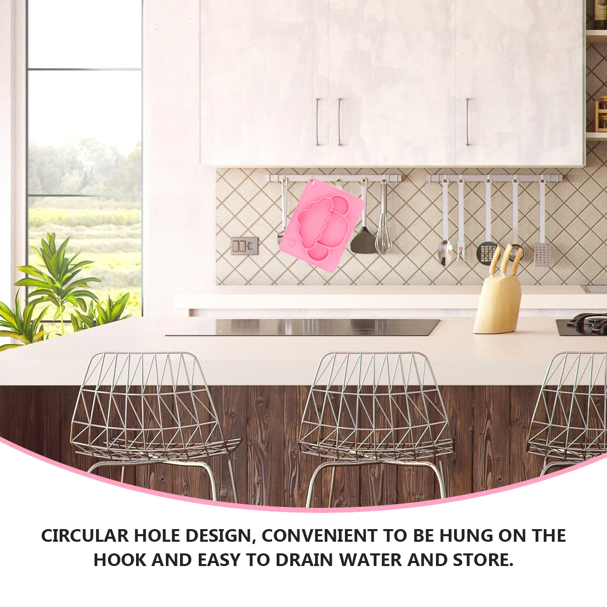 

Children Silicone Toddler Feeding Plate Animal Shape Silica Gel Non-Slip Suction Dish Microwave Refrigerator Safe Kids Food