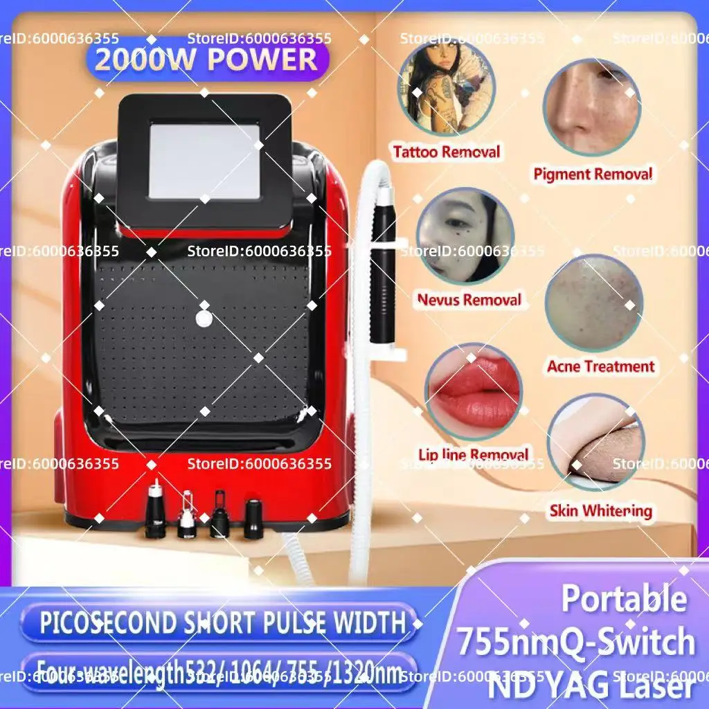 

Portable Micro Picosecond Laser 755nm Pico Laser Tattoo Pigmentation Remover Dark Spots Removal Machine