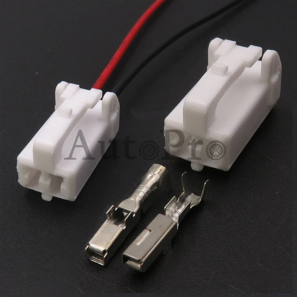 1 Set 2 Hole AC Assembly Auto Backlight Cable Plug With Terminal Car ABS Sensor Unsealed Socket For Toyota MG651201-4 7283-1027