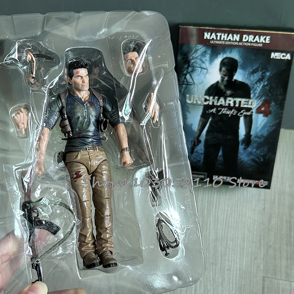 NECA Uncharted 4 A thief's end NATHAN DRAKE Action Figure Ultimate Edition PVC Model Toys Halloween Birthday Gifts Doll