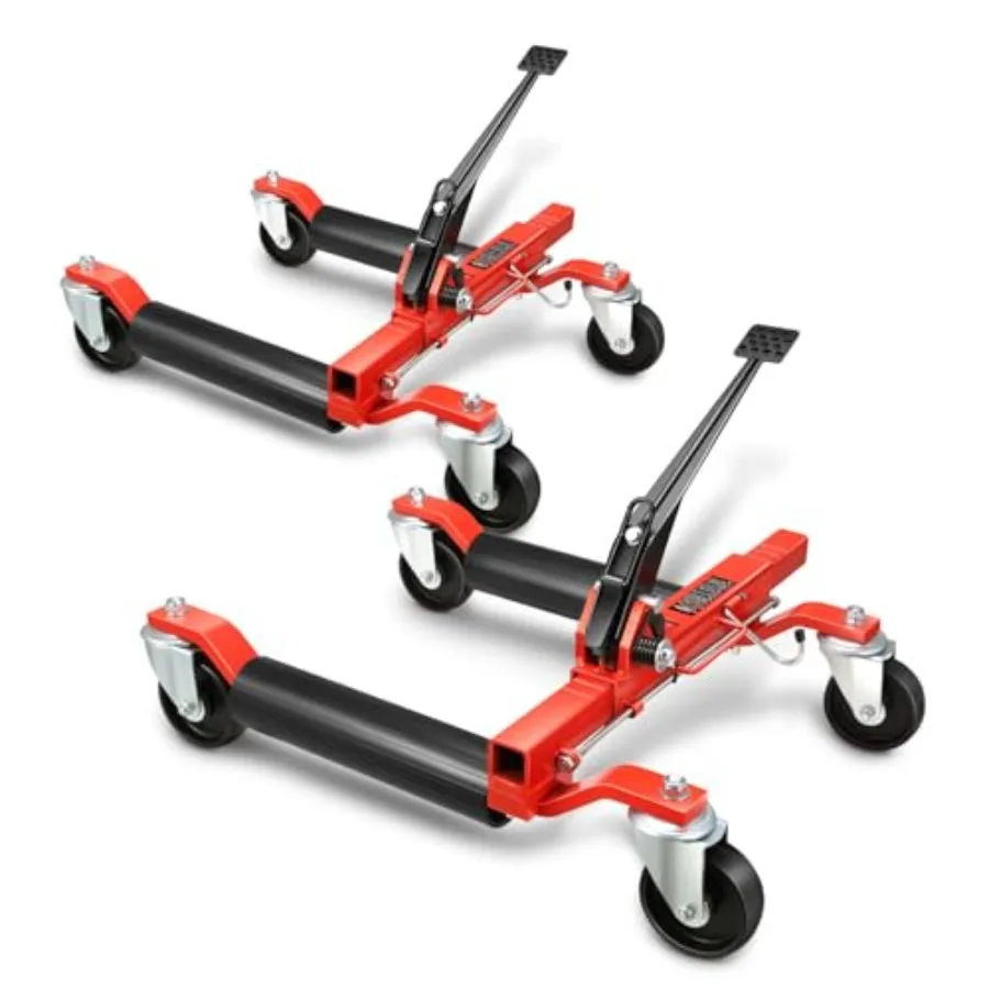 

2 шт., набор автомобильных колесных домкратов для тележки, механические 1250 фунтов, автомобильные коньки, 12-дюймовый домкрат для позиционирования колеса автомобиля с сверхмощными роликами и Ra