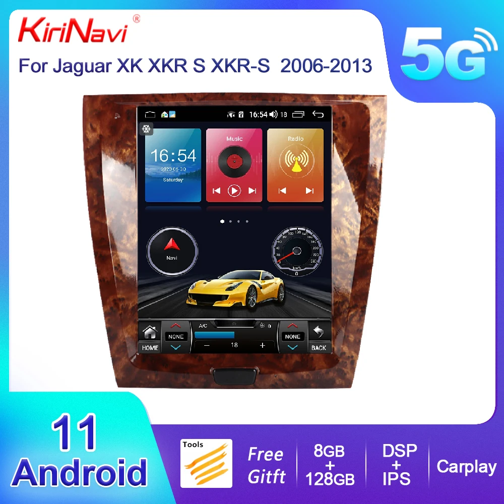 

KiriNavi Vertical Screen Tesla Style Android 13 Car Radio For Jaguar XK XKR S XKR-S 2006-2013 Auto GPS Navigation DVD Player 4G