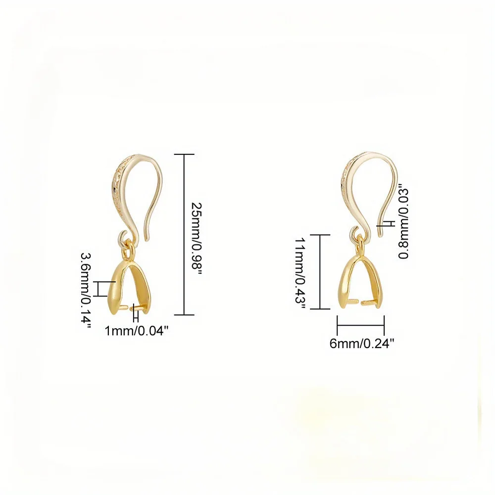 New Matte Finish Earring Hooks DIY Jewelry Making Clasps Antique Base Craft Findings