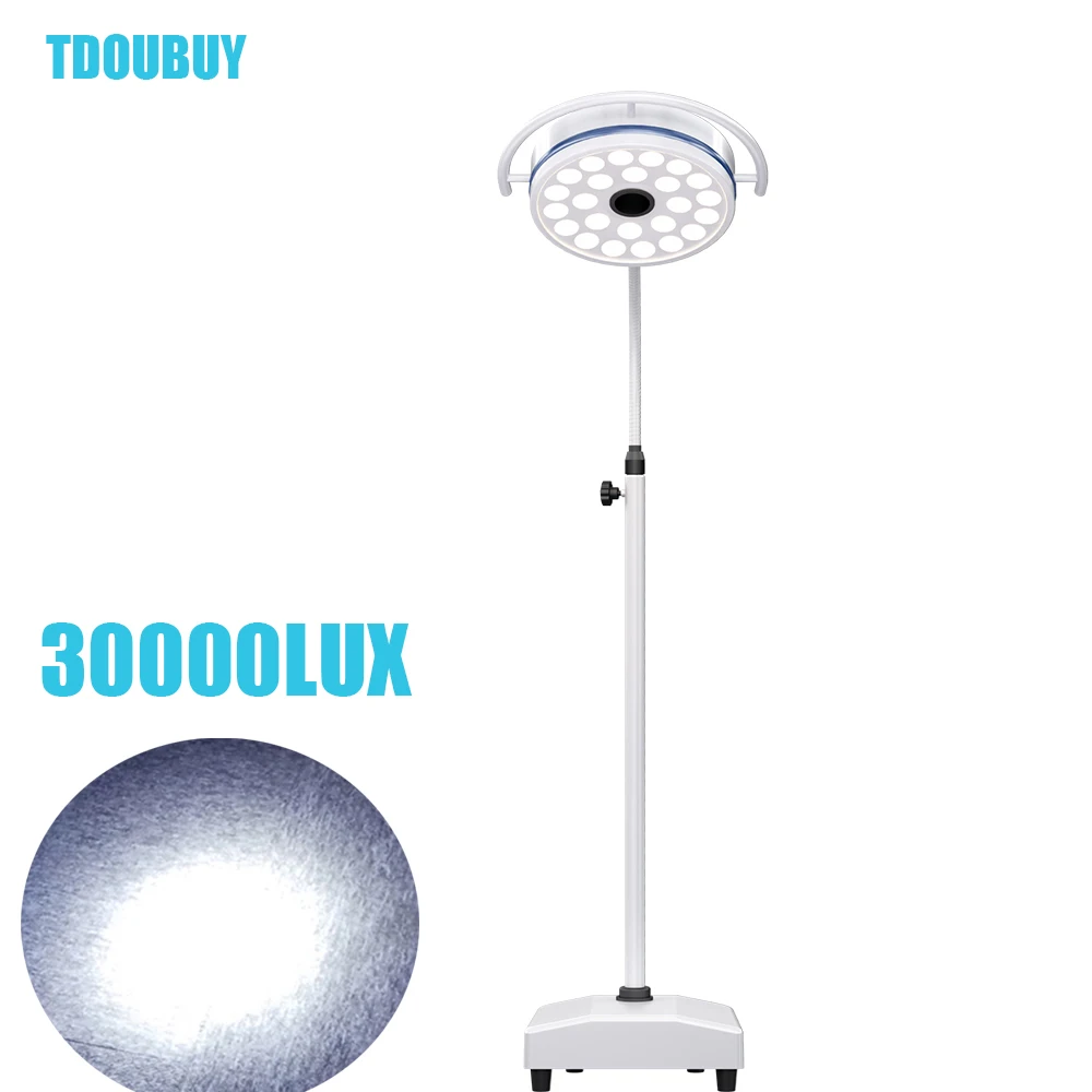 CE ISO LD-Z300-24C 승인 모바일 작동 LED 무영 의료 조명, 치과 수의사, 애완 동물 병원용 수술 조명