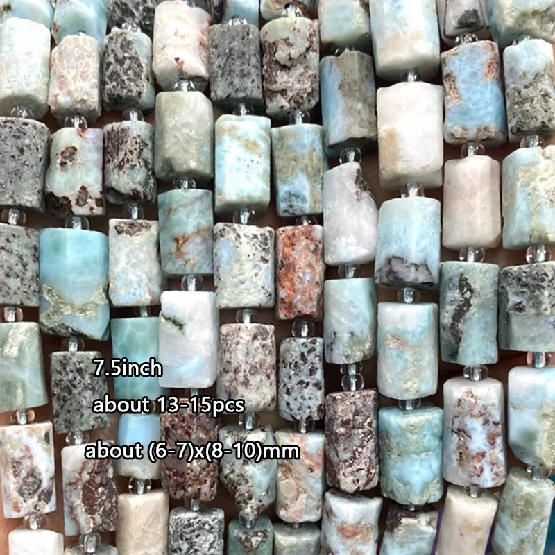 Natural Gem Stone Raw Larimar Irregular 7x9mm Loose Spacer Beads for Jewelry Making DIY Necklace Bracelet Charms Accessories view 3