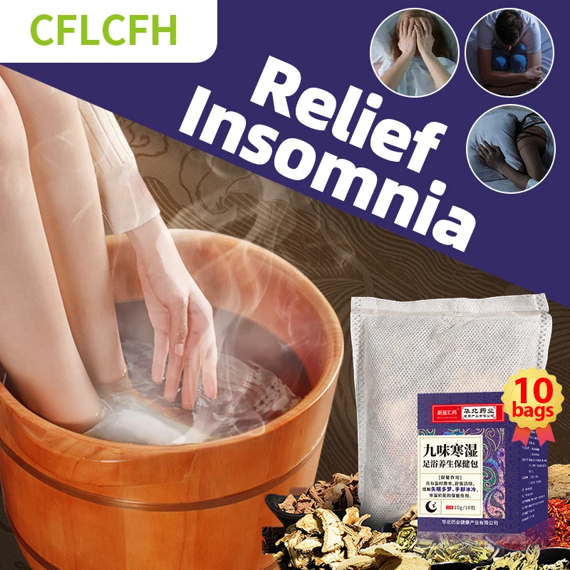 Insomnia Treatment Foot Bath Bag Dehumidification Detox Relax Soothing Feet Soak Help Improve Sleeping Better Deep Sleep Aid