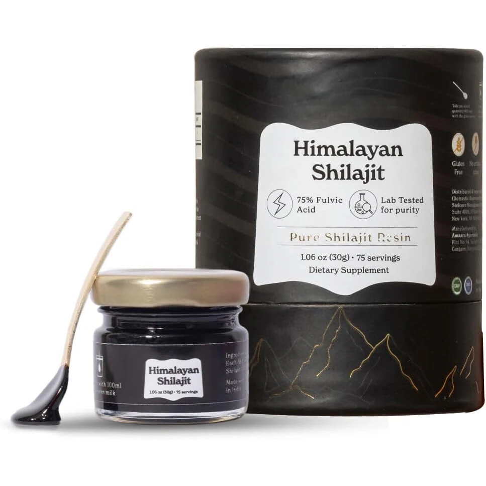 Resina pura del Himalaya Shilajit de alta potencia para hombres y mujeres, más de 85 minerales de rastro para resistencia y bullaje muscular, envío gratis