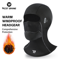 WEST BIKING ​Autumn/Winter Warm Windproof Headgear Outdoor 360° Protection Thermal Mask Ski Mask Skiing Fishing Hat Headwear