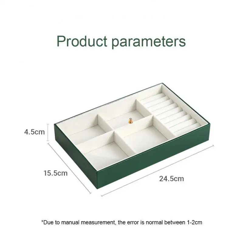 Caixa De Armazenamento De Jóias Desk Jóias Poupança De Espaço PU Pulseira Anel Travesseiro Jóias Titular Bandeja De Embalagem De Jóias Caso