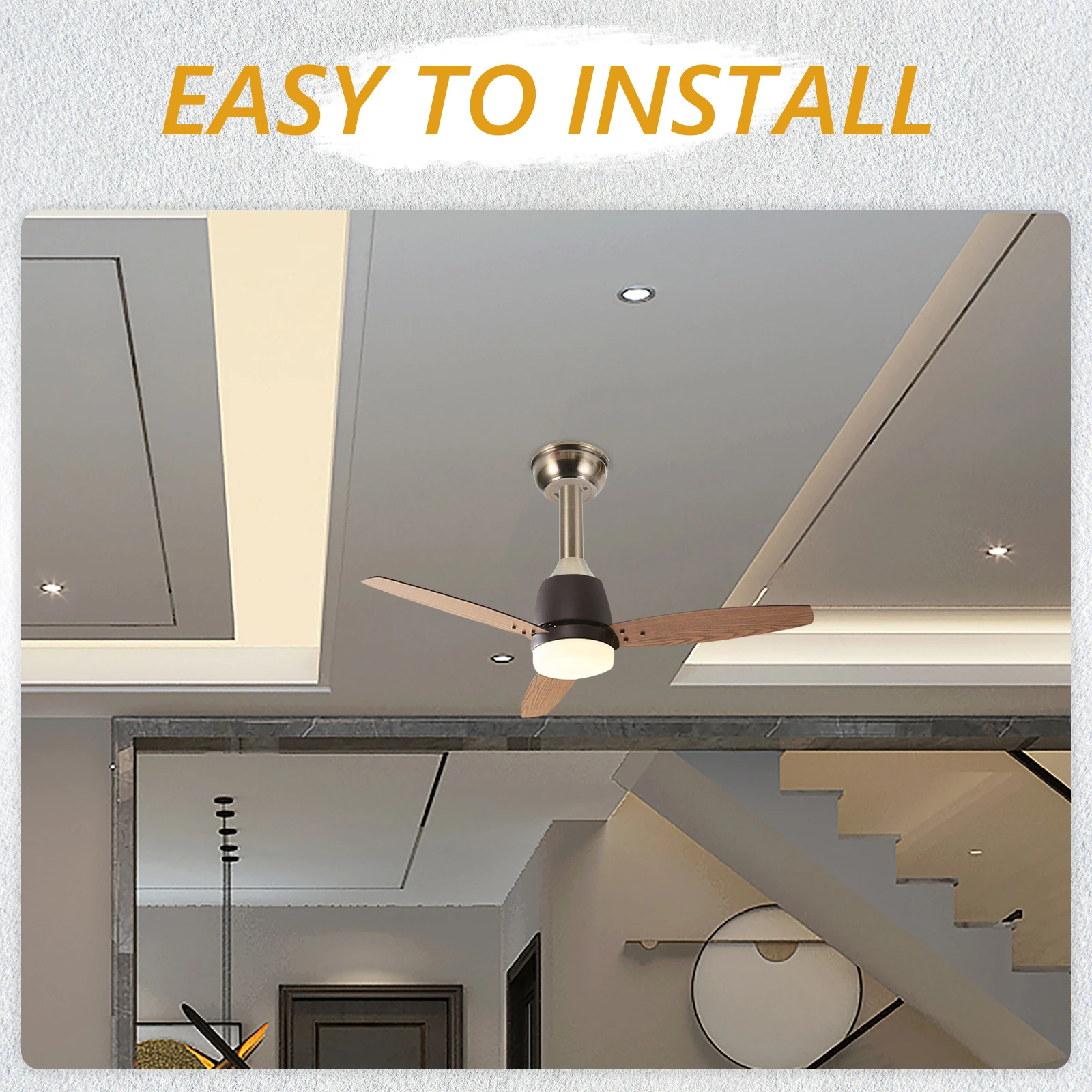 

1 set 1 Set Mounting Bracket Kit Stainless Steel Ceiling Fan Accessories Easy Installation Stable Secure For Bedroom Living Room