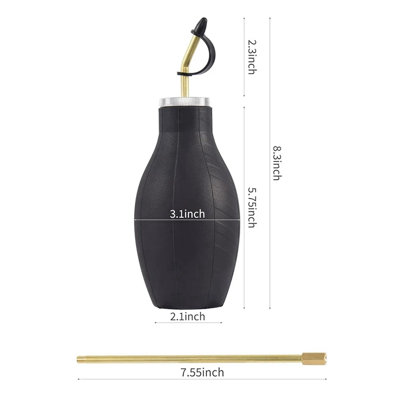 A76f-bulb espanador pulverizador inseto buster portátil, dispensador aplicador para terra diatomácea outras aplicações de pó doméstico