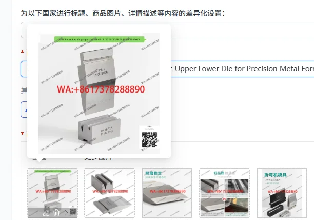 ZV-001 CNC Bending Machine Mold Knife Mold Arc Upper Lower Die for Precision Metal Forming