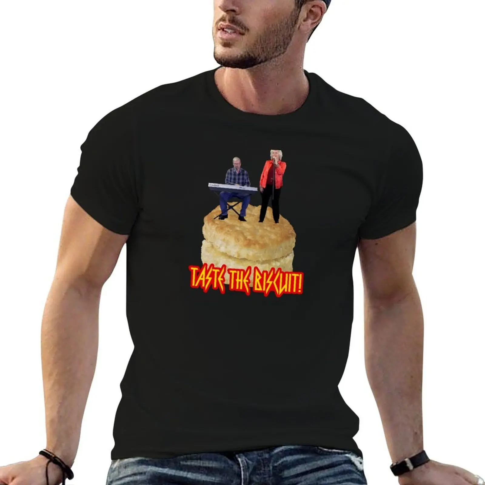 Toasters N Moose Taste The Biscuit T-Shirt blacks anime clothes mens t shirts top quality