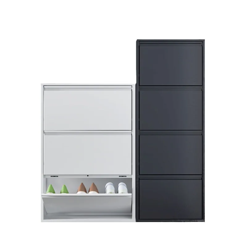 

Ultra-thin, shoe cabinet, narrow cabinet, door entry, large capacity, tipping bucket, simple, steel