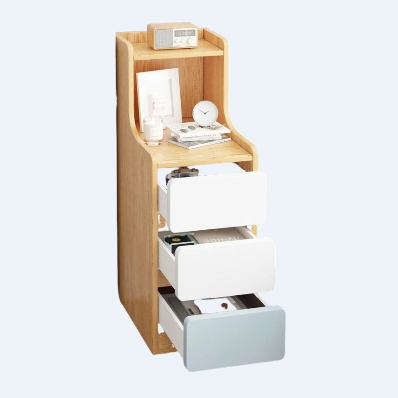 

Bedside table simple modern bedroom small ultra-narrow 2025 new simple storage
