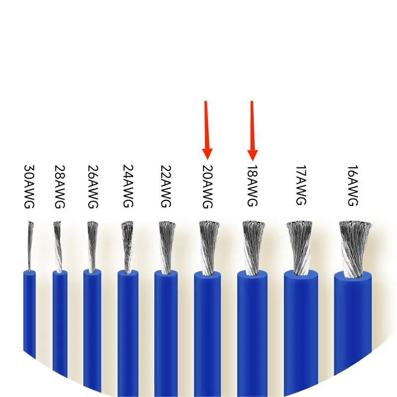 Beteno 18/20AWG  Stranded Wire Soft Silicone Wire Tinned Copper Electrical wire ,5 Colors Hook Up Wire UL1007 Gauge PVC DIY Wire