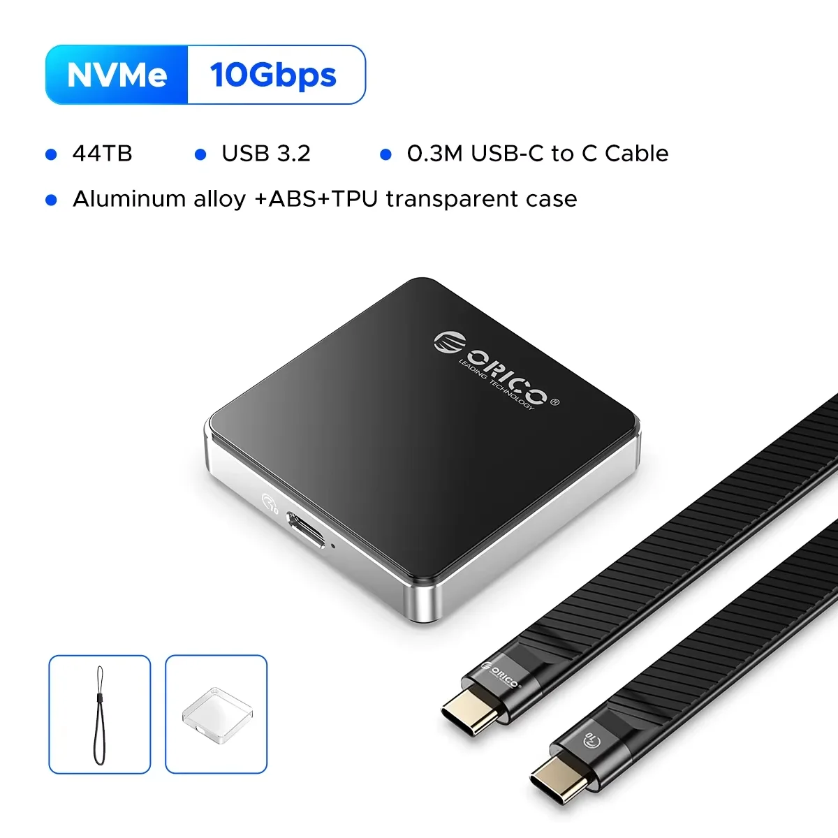 ORICO Magnetische 2230 M.2 NVMe SSD Case Adapter 10Gbps USB 3.2 M.2 naar USB Type C Externe Box voor iPhone 15 Pro Max iPad MacBook