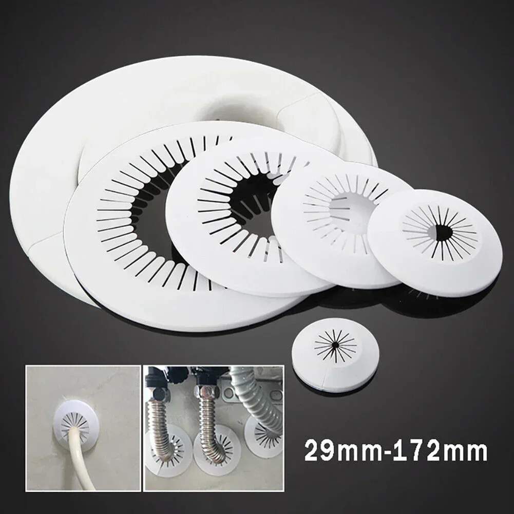 Cover Rosette Cable Entry Cable Passage 40-80mm Hole Cover Pp Shower Faucet Angle Valve Pipe Plug Covers Faucet Accessories
