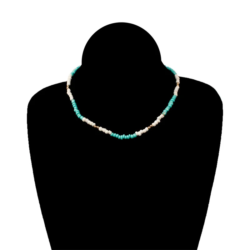 2025 Böhmen Stil Perlen Halskette Mehrfarbige Halsketten Charme Halsketten Süße Hals Kette Schmuck Für Frauen Mädchen Großhandel – Detail 3