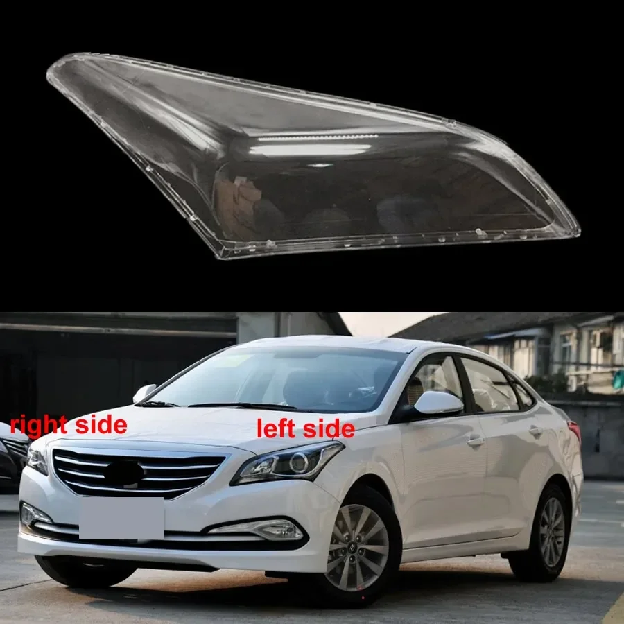 For Hyundai Mistra 2012-2016 Car Accessories Headlamp Cover Shade Headlight Transparent Lens Lamp Shell Masks Plexiglass