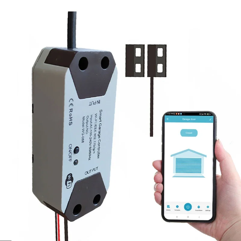 Wi-fi Tuya Smart Garagentoröffner Wifi Smart Fernbedienung für Garagentoröffner Swing Schiebetoröffner