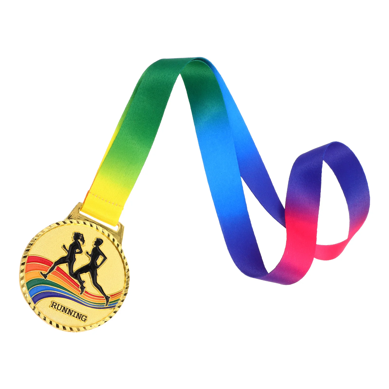 

Marathon Running Medal Jewelry Awards Party Outdoor Winner Prize Golden Metals for Accessory