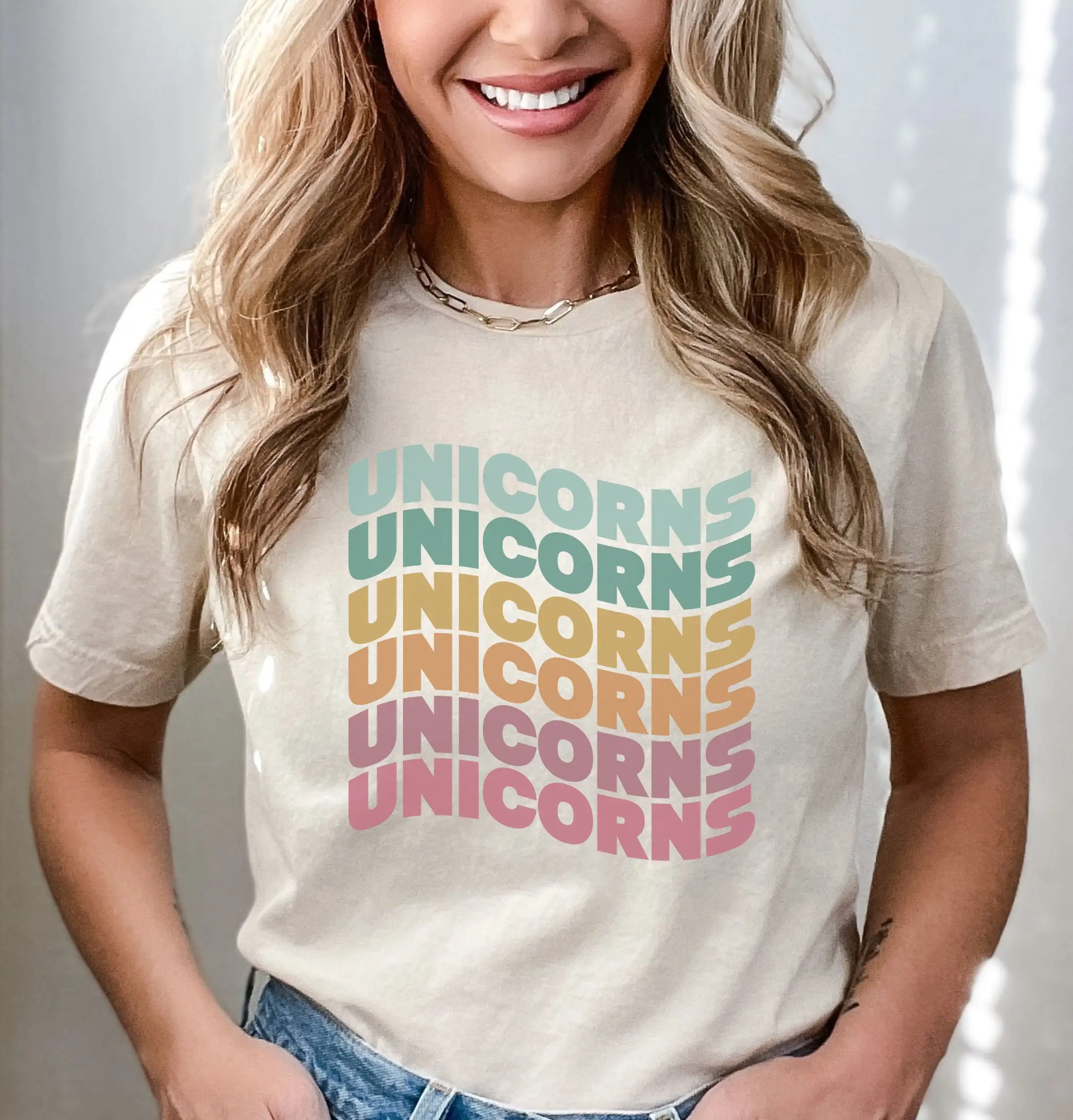 Retro Unicorn T Shirt Love Unicorns Funny Girlfriend For Friends Are Real Magical Creatures Fantasy