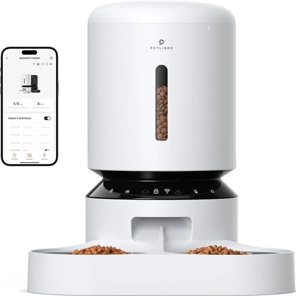 

Dog Food Dispenser Adjustable Meal Splitter Feeding and Water Wi-Fi Connected Automatic Feeder of Cats Pet Freight free