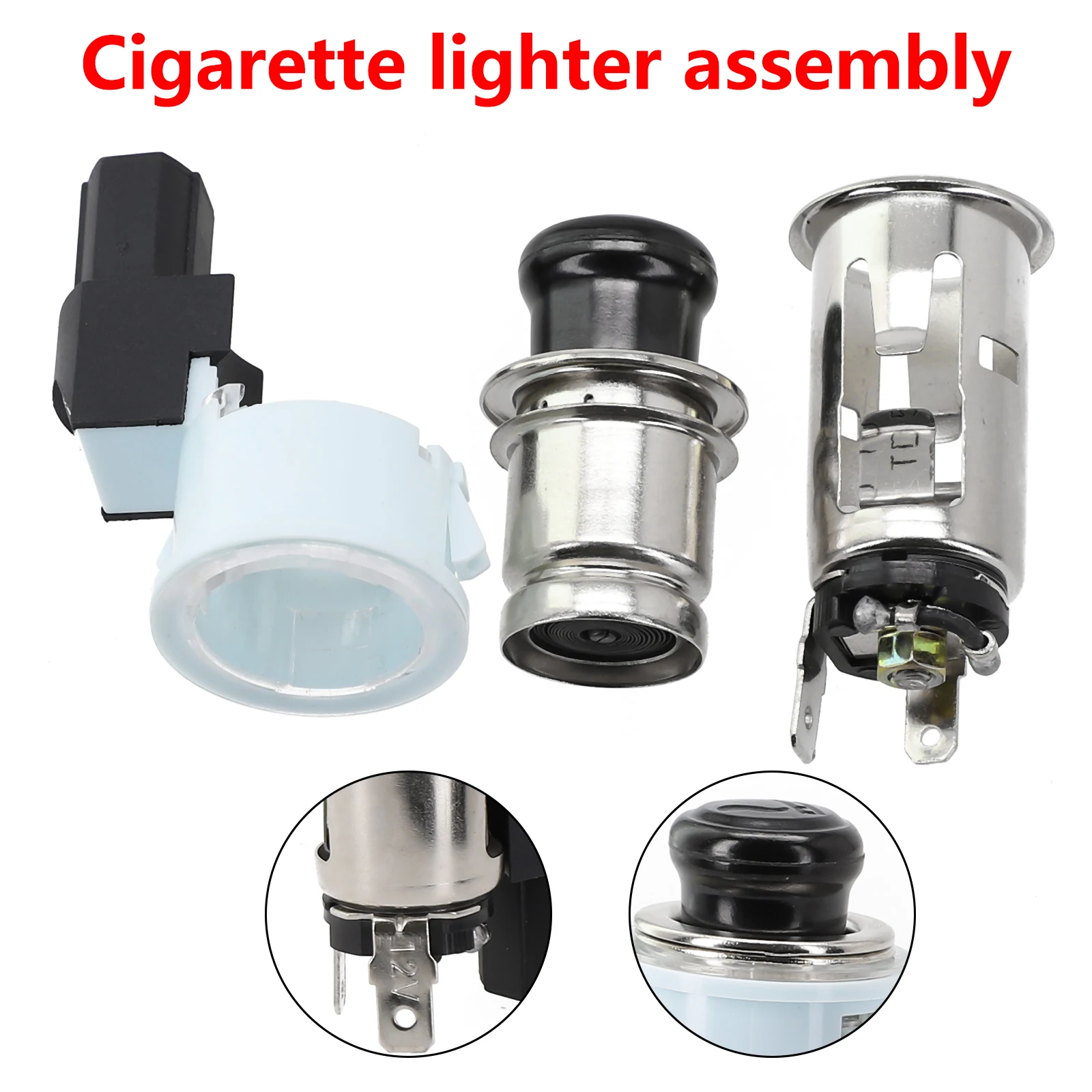 1set Car ForCigarette-Light Assembly Socket Cigare Assembly Socket Light per Toyota per Lexus per Corolla 85500-12240