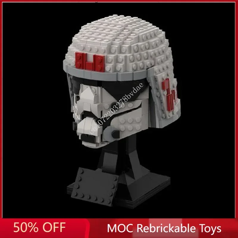 

567PCS Star Plan MOC Helmet cadet imperial Ezrat MOC Space Battle Model Building Block Architecture Education Assembly Model Toy