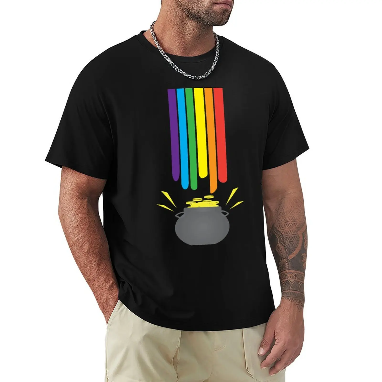 

Pot Of Gold T-Shirt Relaxed Fit Casual Short Sleeve Top