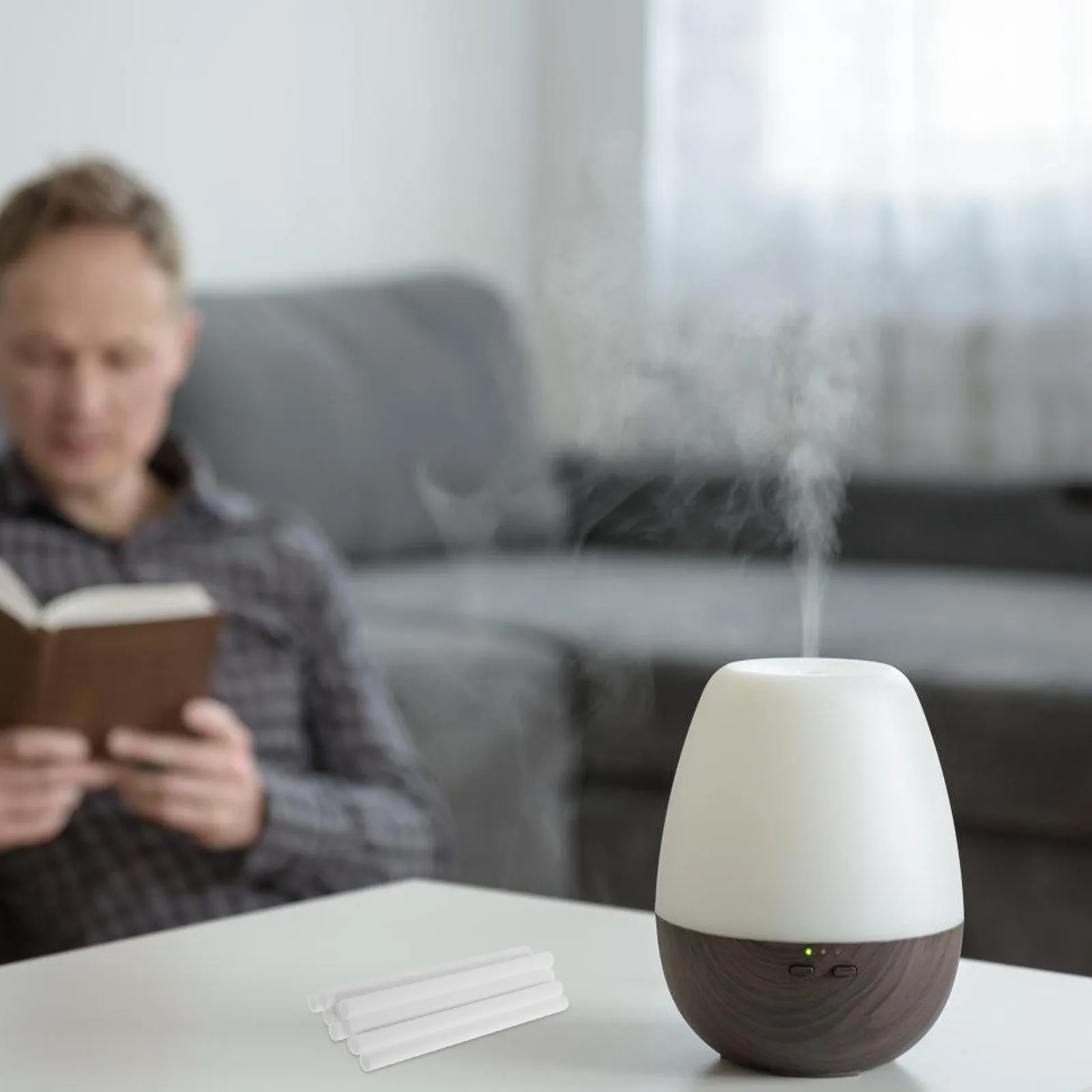 

20Pcs Humidifier Cotton Sticks Filter Replacement Absorbent Swab for Aroma Diffuser Longlasting Fragrance Adjustable Intensity