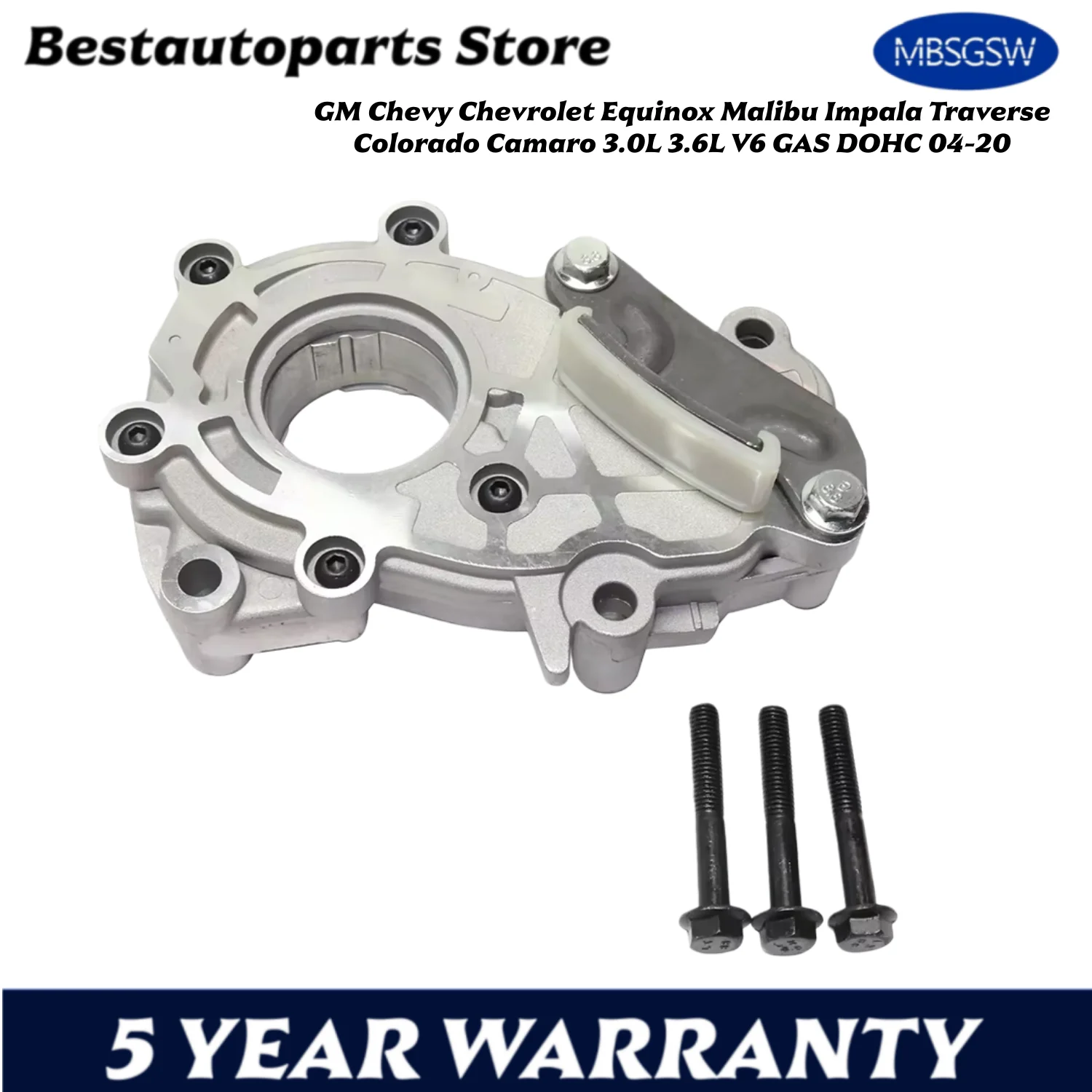 

АВТОЗАПЧАСТИ ДВИГАТЕЛЯ Масляный насос подходит для GM Chevy Chevrolet Equinox Malibu Impala Traverse Colorado Camaro 3.0L 3.6L V6 GAS DOHC 04-20