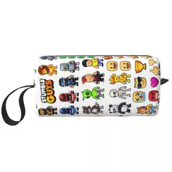 Stumble Guys Pattern Makeup Bag Travel Cosmetic Bag Men Women Cartoon Game Toiletry Bag Accessories Organizer